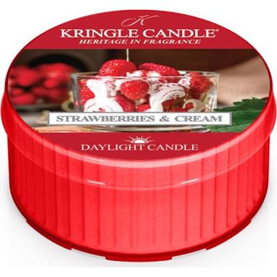 Kringle Candle Strawberries & Cream świeczka typu tealight 42 g