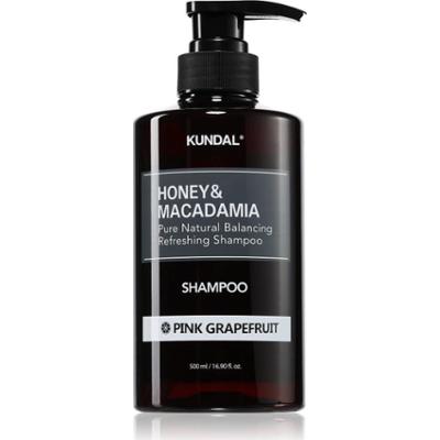 KUNDAL Honey & Macadamia Pink Grapefruit szampon naturalny do włosów suchych i zniszczonych 500 ml