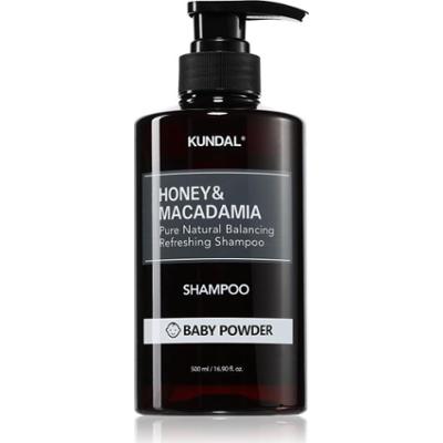 KUNDAL Honey & Macadamia Baby Powder szampon naturalny do włosów suchych i zniszczonych 500 ml