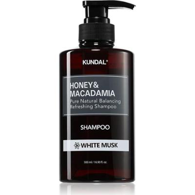 KUNDAL Honey & Macadamia White Musk szampon naturalny do włosów suchych i zniszczonych 500 ml