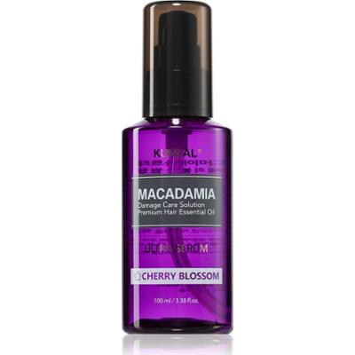 KUNDAL Macadamia Ultra Serum Cherry Blossom regenerujące serum w olejku do włosów zniszczonych 100 ml