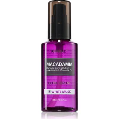 KUNDAL Macadamia Ultra Serum White Musk regenerujące serum w olejku do włosów zniszczonych 100 ml