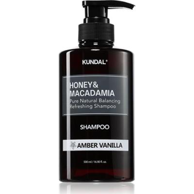 KUNDAL Honey & Macadamia Amber Vanilla szampon naturalny do włosów suchych i zniszczonych 500 ml