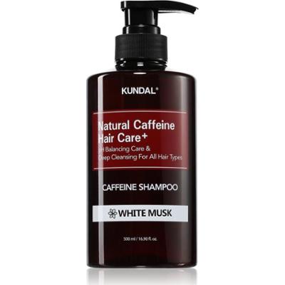 KUNDAL Caffeine Shampoo White Musk szampon naturalny przeciw wypadaniu włosów 500 ml
