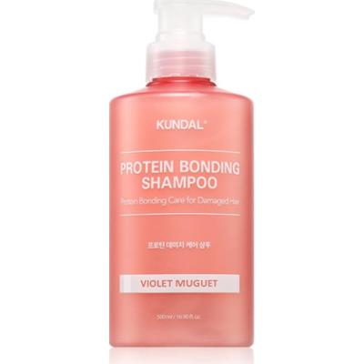 KUNDAL Protein Bonding Care Shampoo szampon odżywczy do włosów suchych i zniszczonych z zapachem Violet Muguet 500 ml