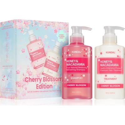 KUNDAL Honey & Macadamia Cherry Blossom Edition zestaw upominkowy do włosów