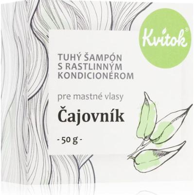 Kvitok Tea tree szampon w kostce do włosów przetłuszczających 50 g