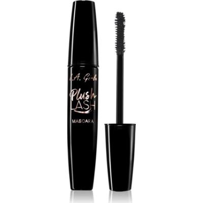 L.A. Girl Cosmetics Plush Lash tusz podkręcający i zwiększający objętość rzęs odcień Velvety Black 10 g