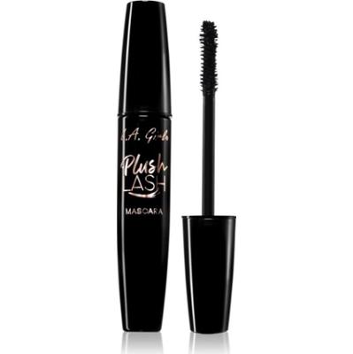 L.A. Girl Cosmetics Plush Lash tusz podkręcający i zwiększający objętość rzęs odcień Blackest Black 10 g