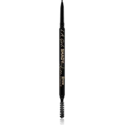 L.A. Girl Cosmetics Shady Slim automatyczna kredka do brwi ze szczotką odcień Blackest Brown 0.01 g