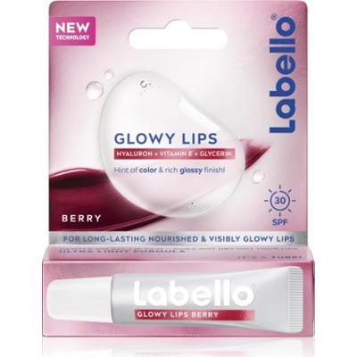 Labello Glowy Lips Berry tonujący balsam do ust z kwasem hialuronowym SPF 30 10 ml