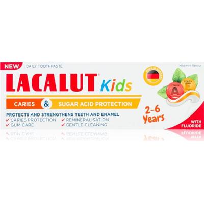 Lacalut Kids Caries and Sugar Acid Protection pasta do zębów dla dzieci 2-6y 55 ml