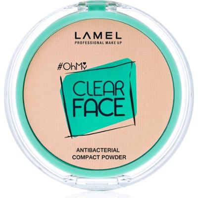 LAMEL OhMy Clear Face puder w kompakcie ze środkiem antybakteryjnym odcień 401 Light Natural 6 g