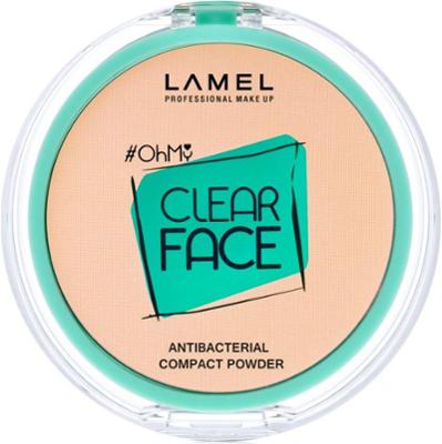 LAMEL OhMy Clear Face puder w kompakcie ze środkiem antybakteryjnym odcień 402 Vanilla 6 g