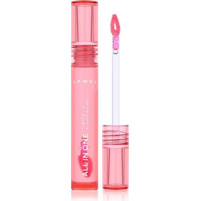 LAMEL All in One Lip Tinted Plumping Oil tonujący olejek do ust do zwiększenia objętości № 401 Peachy 3 ml