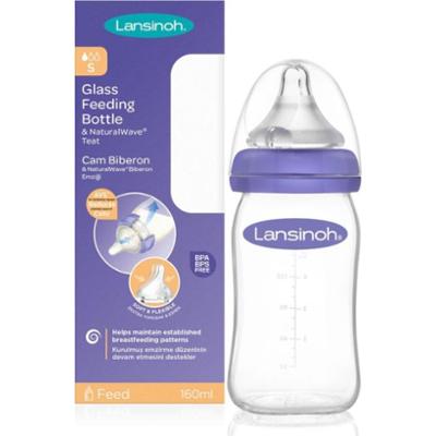 Lansinoh NaturalWave Glass butelka dla niemowląt Slow 160 ml