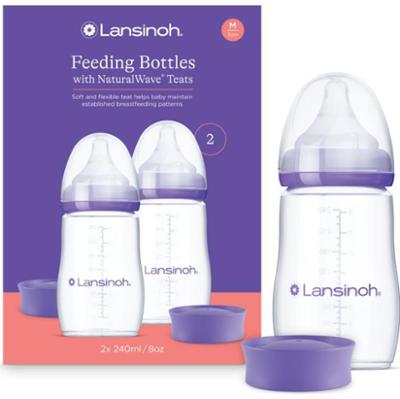 Lansinoh NaturalWave butelka dla niemowląt Medium 2x240 ml