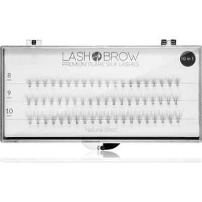 Lash Brow Premium Flare Silk Lashes sztuczne rzęsy Natural Short 1 szt.