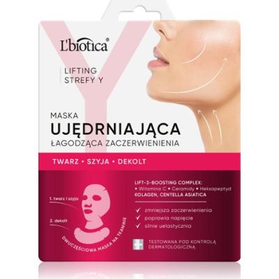 L’biotica Lifting Y Zone maseczka ujędrniająco-liftingująca na twarz i szyję 1 szt.