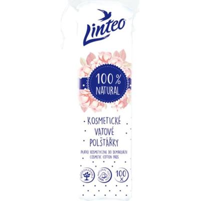 Linteo Natural Cotton Pads waciki kosmetyczne 100 szt.