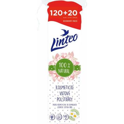 Linteo Natural Cotton Pads waciki kosmetyczne 140 szt.