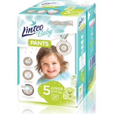 Linteo Baby Pants jednorazowe pieluchomajtki Junior Premium 12-17 kg 20 szt.