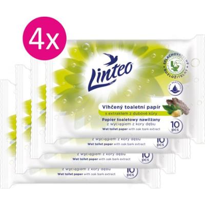 Linteo Wet Toilet Paper nawilżany papier toaletowy 10x4 szt.