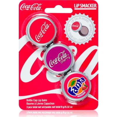 Lip Smacker Coca Cola balsam do ust zapachy Original, Cherry & Fanta 3x3 g