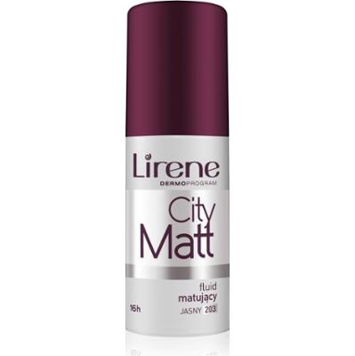 Lirene City Matt podkład matujący we fluidzie o działaniu wygładzającym odcień 203 Light 30 ml