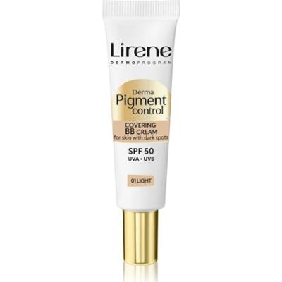 Lirene Derma Pigment Control Covering BB Cream SPF 50 rozjaśniający krem BB przeciw przebarwieniom odcień 01 Light 30 ml