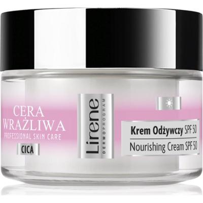 Lirene Sensitive skin krem nawilżający dla cery wrażliwej SPF 50 50 ml