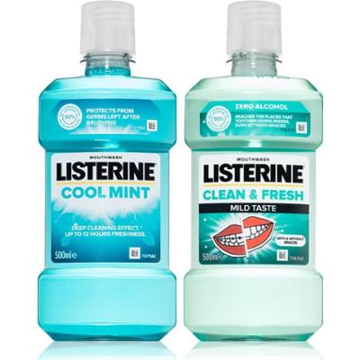 Listerine Duopack płyn do płukania ust wygodne opakowanie