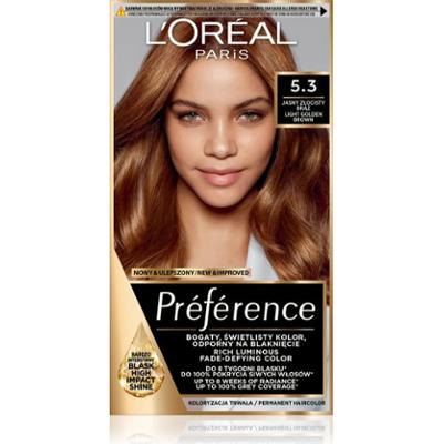 L’Oréal Paris Préférence Cool Blondes farba do włosów odcień 5.3 Virginie 1 szt.