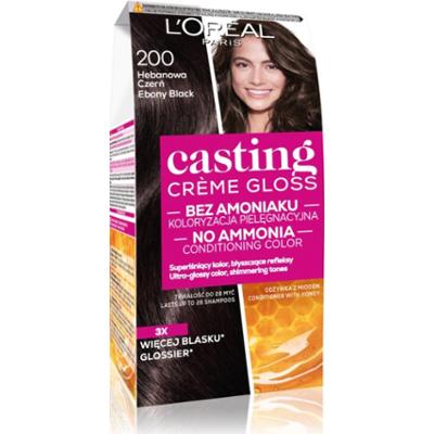 L’Oréal Paris Casting Creme Gloss farba do włosów odcień 200 Hebanowa czerń 1 szt.