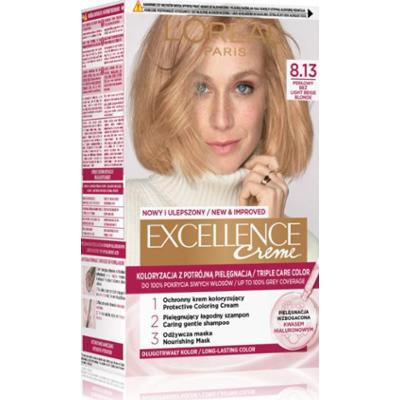 L’Oréal Paris Excellence Cool Creme farba do włosów odcień 8.13 Perłowy beż 1 szt.