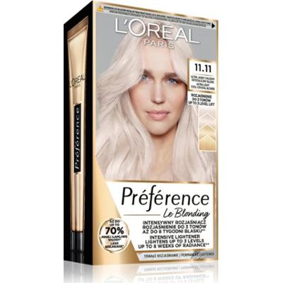 L’Oréal Paris Préférence farba do włosów odcień 11.11 Ultra jasny chłodny krystaliczny blond 1 szt.