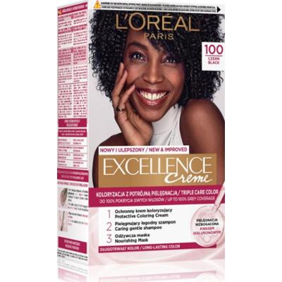 L’Oréal Paris Excellence Cool Creme farba do włosów odcień 100 Czerń 1 szt.
