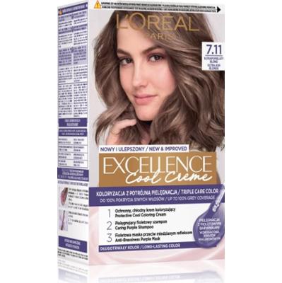 L’Oréal Paris Excellence farba do włosów odcień 7.11 Ultrapopielaty blond 1 szt.