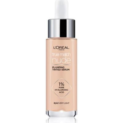 L’Oréal Paris True Match Nude Plumping Tinted Serum serum do ujednolicenia kolorytu skóry odcień 0.5-2 Very Light 30 ml