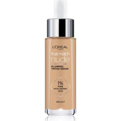 L’Oréal Paris True Match Nude Plumping Tinted Serum serum do ujednolicenia kolorytu skóry odcień 2-3 Light 30 ml