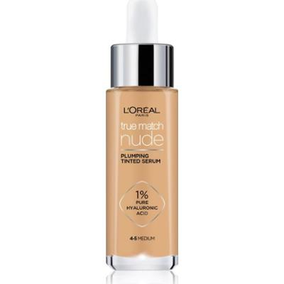 L’Oréal Paris True Match Nude Plumping Tinted Serum serum do ujednolicenia kolorytu skóry odcień 4-5 Medium 30 ml