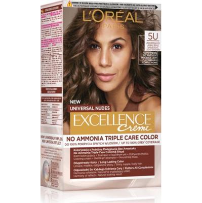 L’Oréal Paris Excellence Universal Nudes trwała farba do włosów odcień LT BROWN 5U 1 szt.