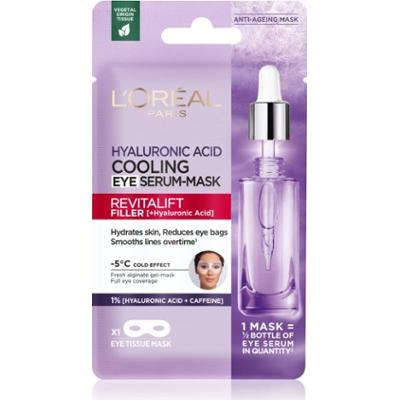 L’Oréal Paris Revitalift Filler maseczka w płachcie o działaniu rozjaśniającym i nawilżającym do oczu 11 g