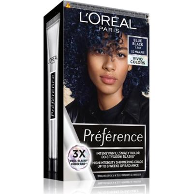 L’Oréal Paris Préférence Vivid Colors farba do włosów odcień 1.102 Blue Black 1 szt.