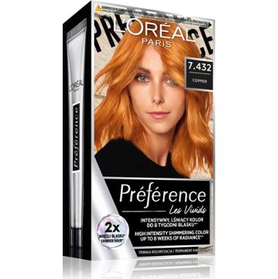 L’Oréal Paris Préférence Vivid Colors farba do włosów odcień 7.432 Copper 1 szt.