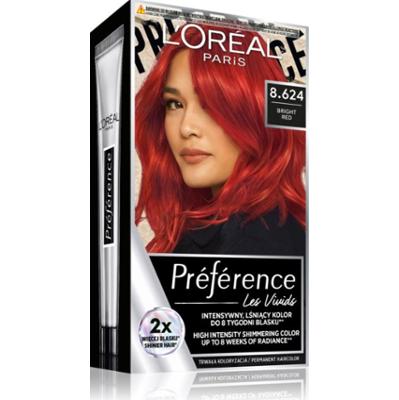 L’Oréal Paris Préférence Vivid Colors farba do włosów odcień 8.624 BRIGHT RED 1 szt.
