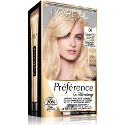 L’Oréal Paris Préférence Le Blonding farba do włosów do rozjaśniania włosów odcień 01 Very very light natural blonde 1 szt.