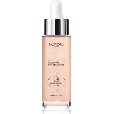 L’Oréal Paris True Match Nude Plumping Tinted Serum serum do ujednolicenia kolorytu skóry odcień 1-2 Rosy Light 30 ml