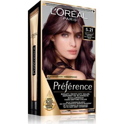 L’Oréal Paris Préférence farba do włosów odcień 5.21 Cool Iridescent Light Brown 1 szt.