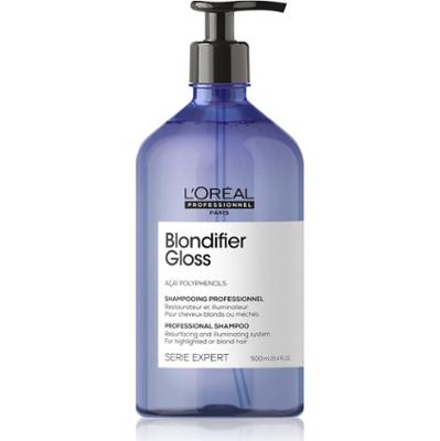 L’Oréal Professionnel Serie Expert Blondifier szampon upiększający i regenerujący do włosów rozjaśnionych, z pasemkami w odcieniu chłodnego blondu 500